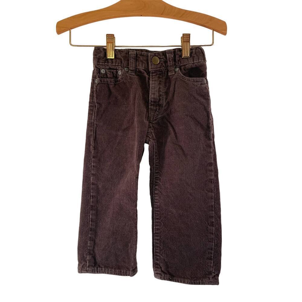 GAP Boy’s Charcoal Adjustable Waist Corduroy Pants / Size: 18-24 Months